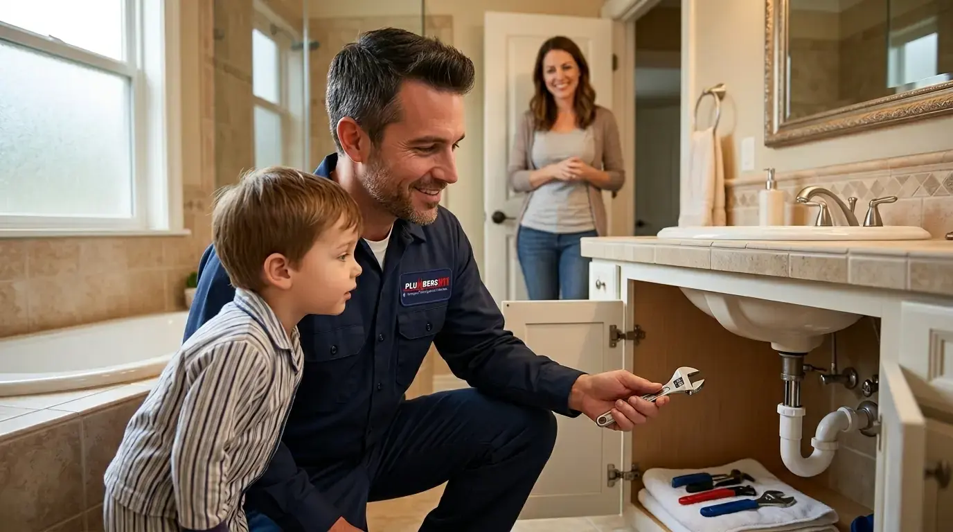 Licensed plumber at work in Hanover Park, IL